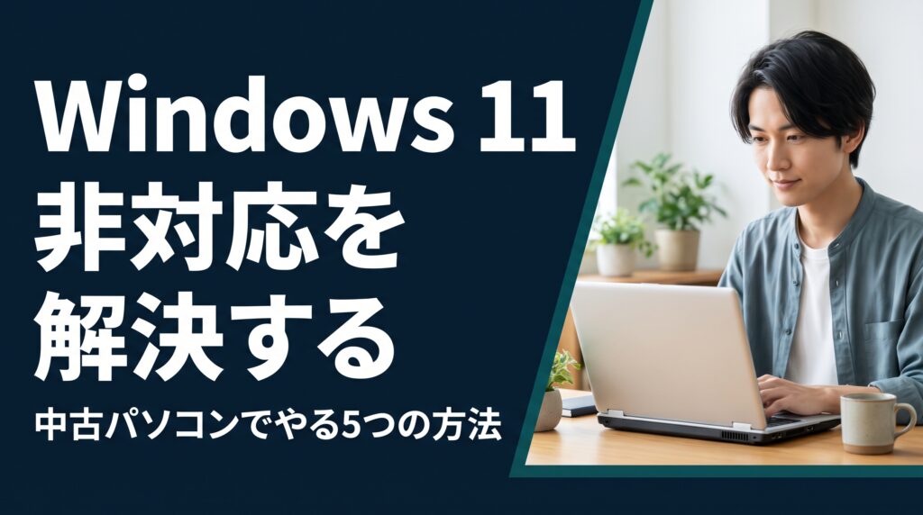 中古パソコンWindows11非対応を自分で解決する5つの方法